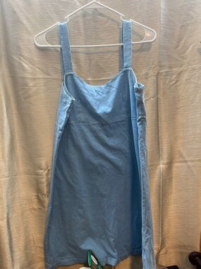 fresh produce Blue Denim-Look Midi Dress